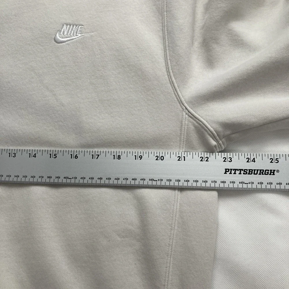 Nike Pullover Crewneck Sweatshirt Mens Medium Beige Logo BV2662-072